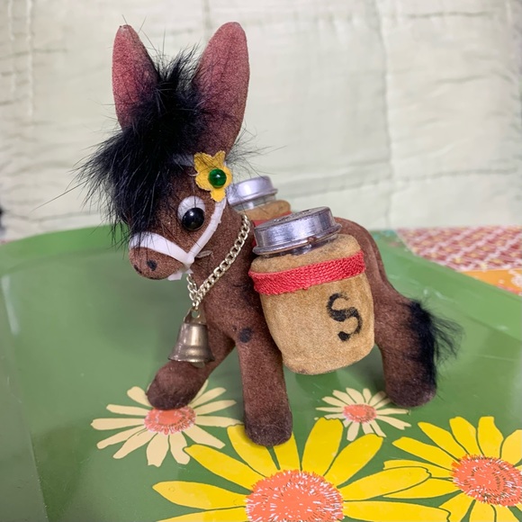 MCM Enesco Flocked Donkey S&P - Picture 1 of 10